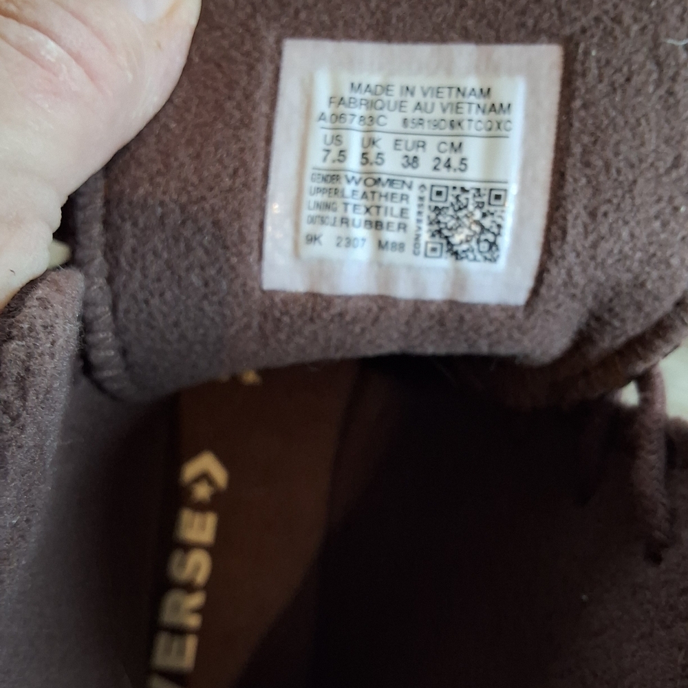 Brown High-Top Women's Sneakers - Picture 5 of 8